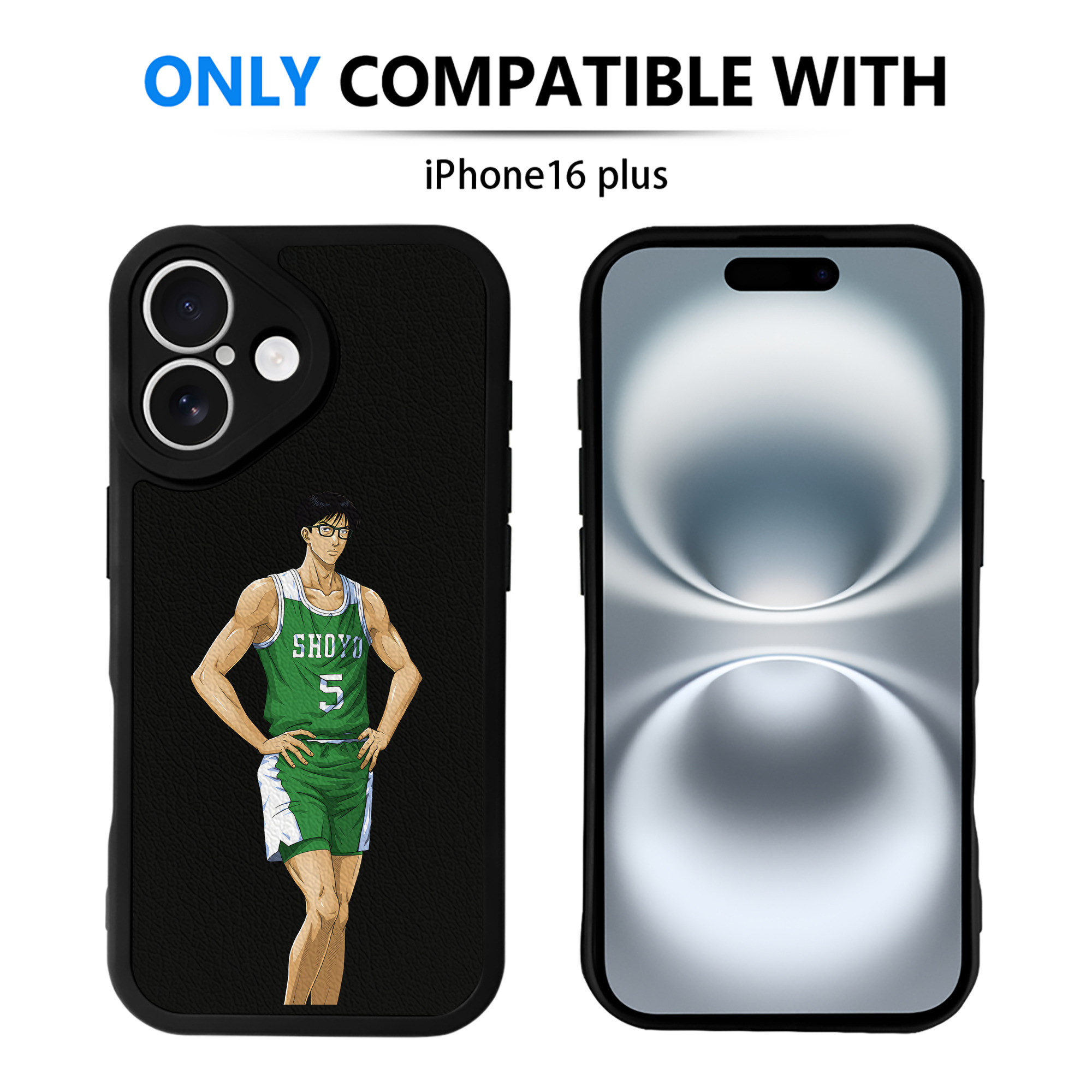 （画像用） SLAM DUNK／スラムダンク 【iPhone 16シリーズ対応】シリコンスマホケース（レザー調） 材質：シリコン